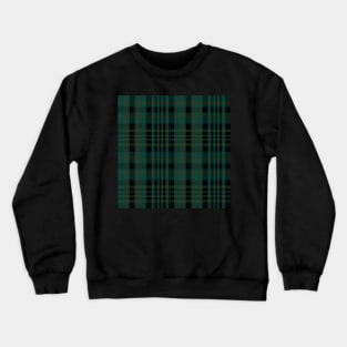 Gothic Aesthetic Sorcha 2 Hand Drawn Textured Plaid Pattern Crewneck Sweatshirt